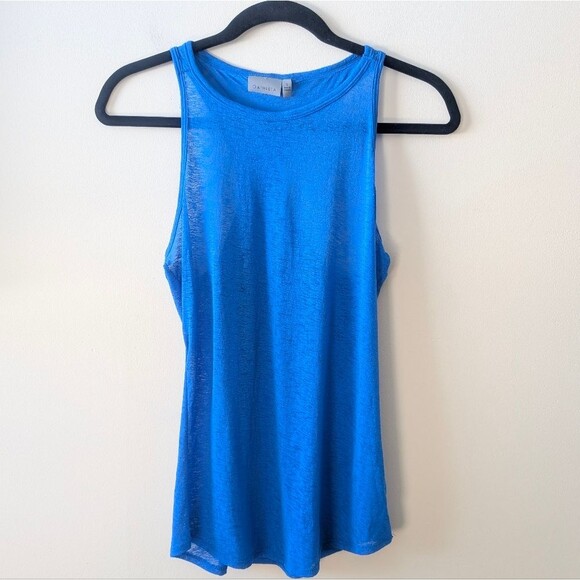 Athleta Crunch Tank Top Racer Back Activewear Blue Size Small - Picture 1 of 6